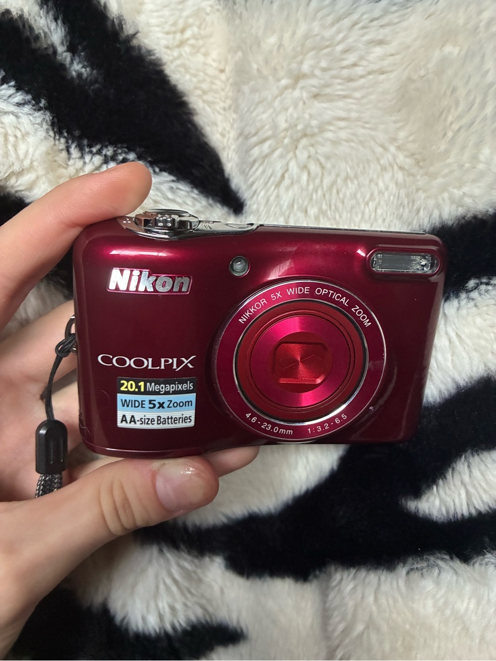 Nikon COOLPIX Compact Digital Camera - Deep Red Metallic